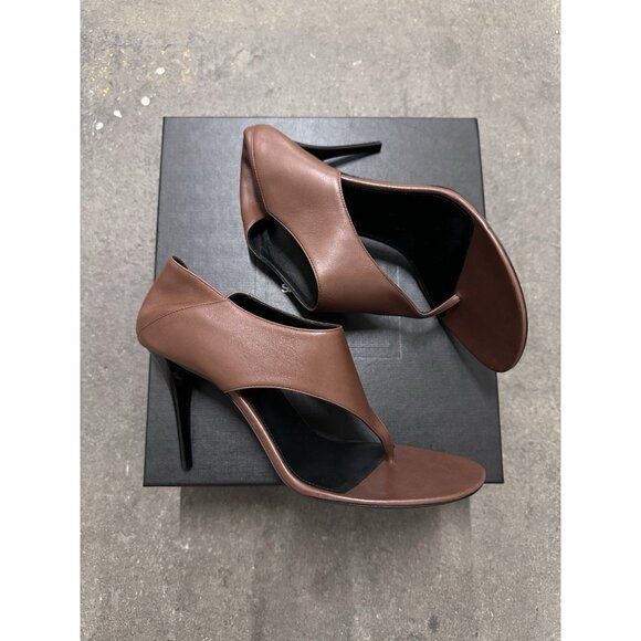 Saint Laurent Bridget Sandal Heels Aesthetic Brown - Picture 1 of 10